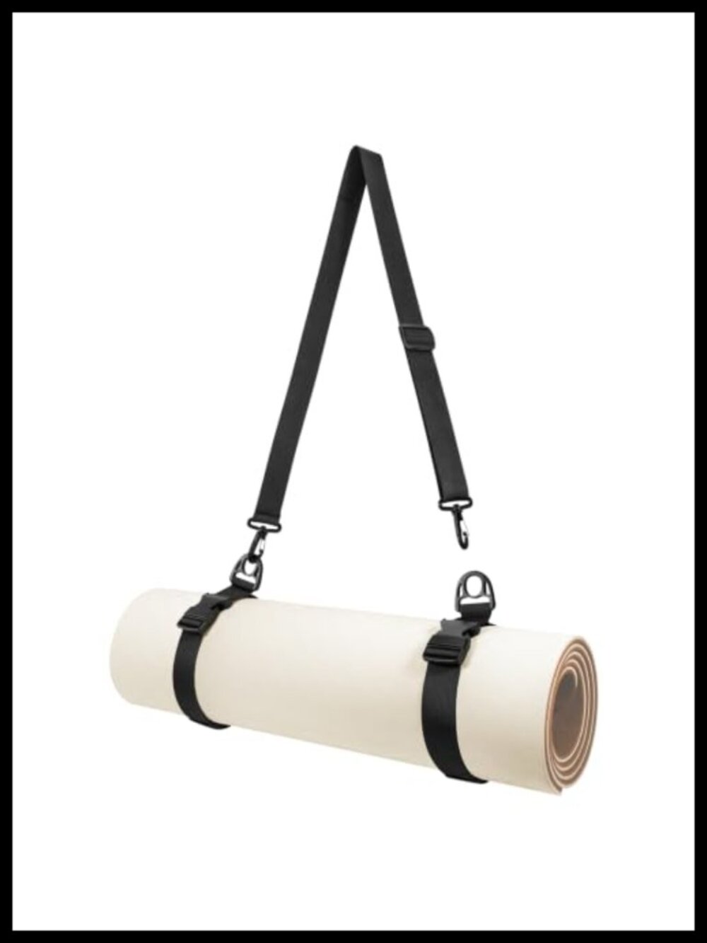 Yoga Mat Carrying Strap Adjustable Nylon Carrier for Rolled Mats